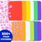 DIY Foam Picture Frame Craft Kit, 12-Pack of 4x6-Inch Colorful Picture Frames with 500+ Punch Out Stickers & Easels, Back to School Arts & Craft Activity, Perfect for Projects